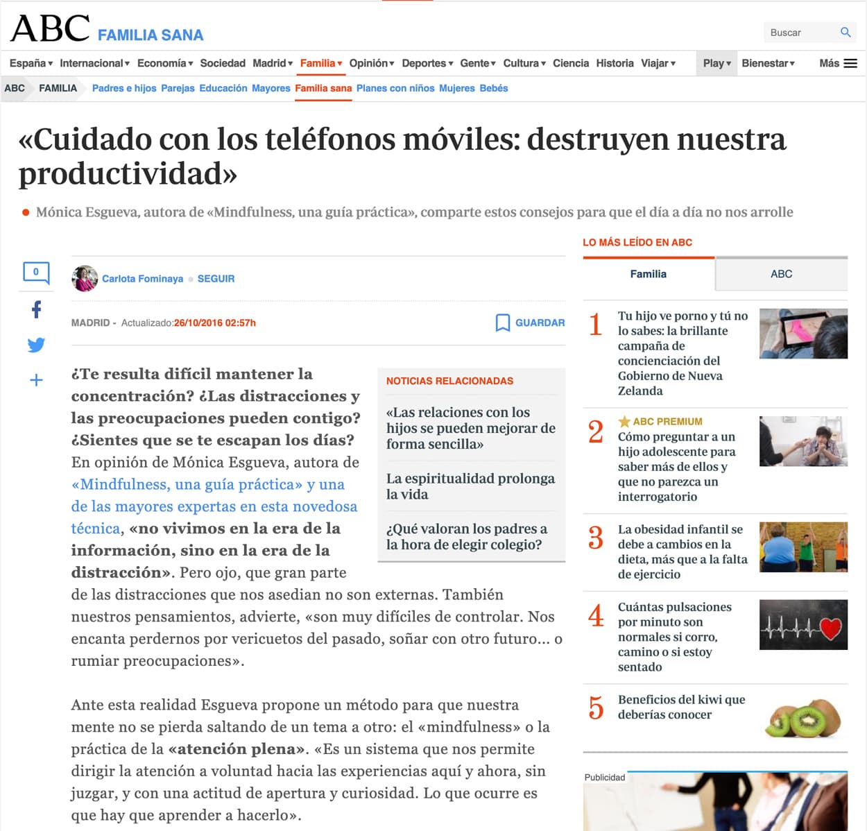 Mónica Esgueva en ABC