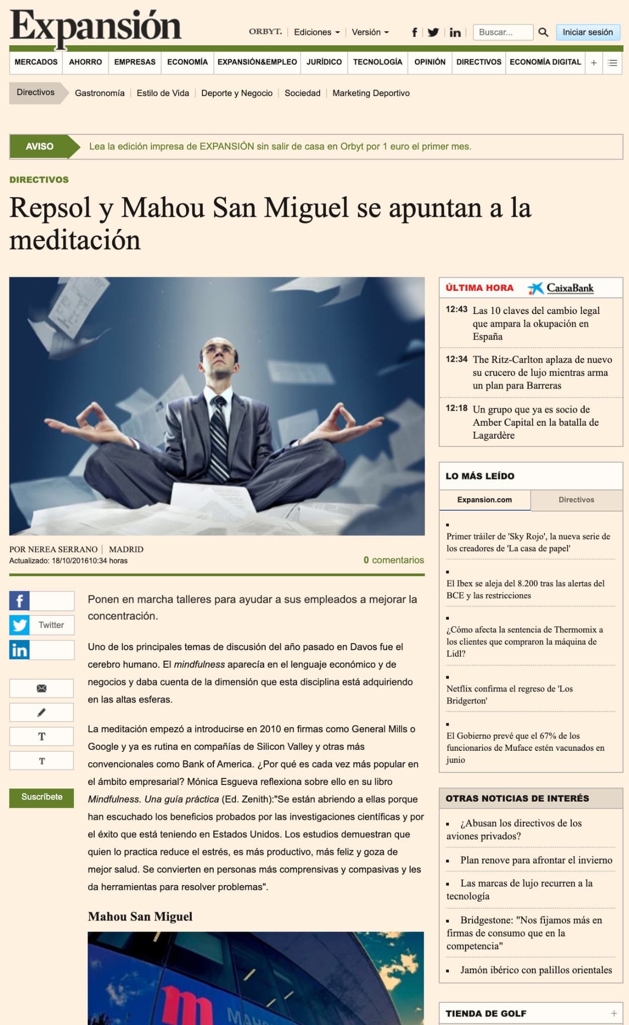 Mónica Esgueva en Expansión