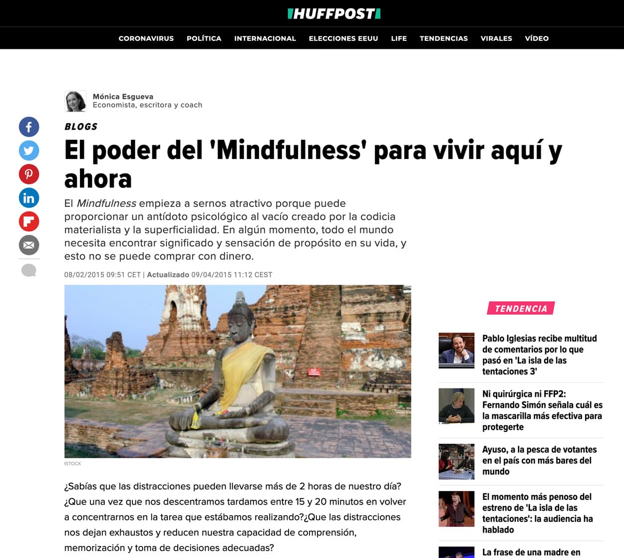 Mónica Esgueva en Huffington Post