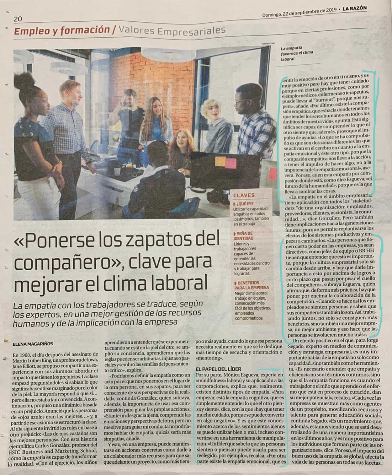 La Razón, edición en papel