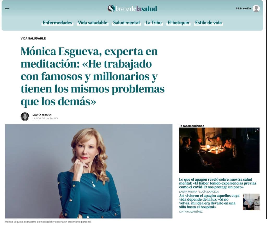 Mónica Esgueva en La Voz de la Salud