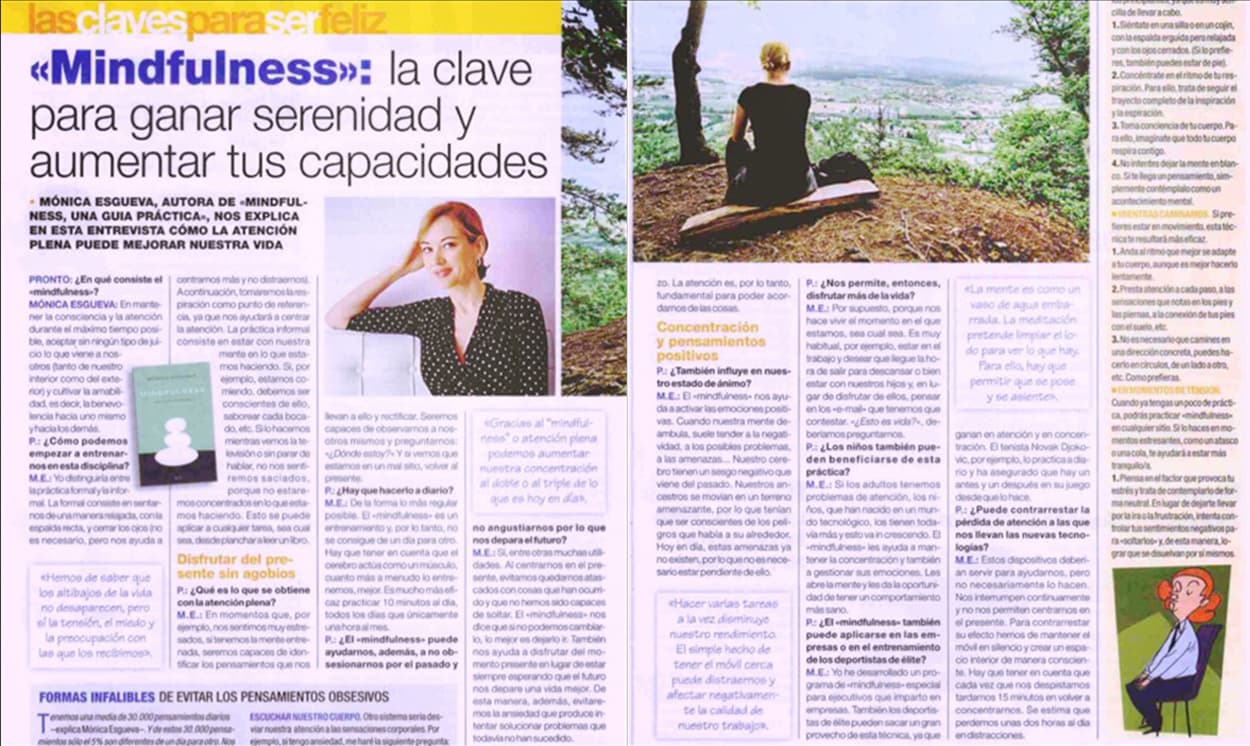 Mónica Esgueva en la revista Pronto