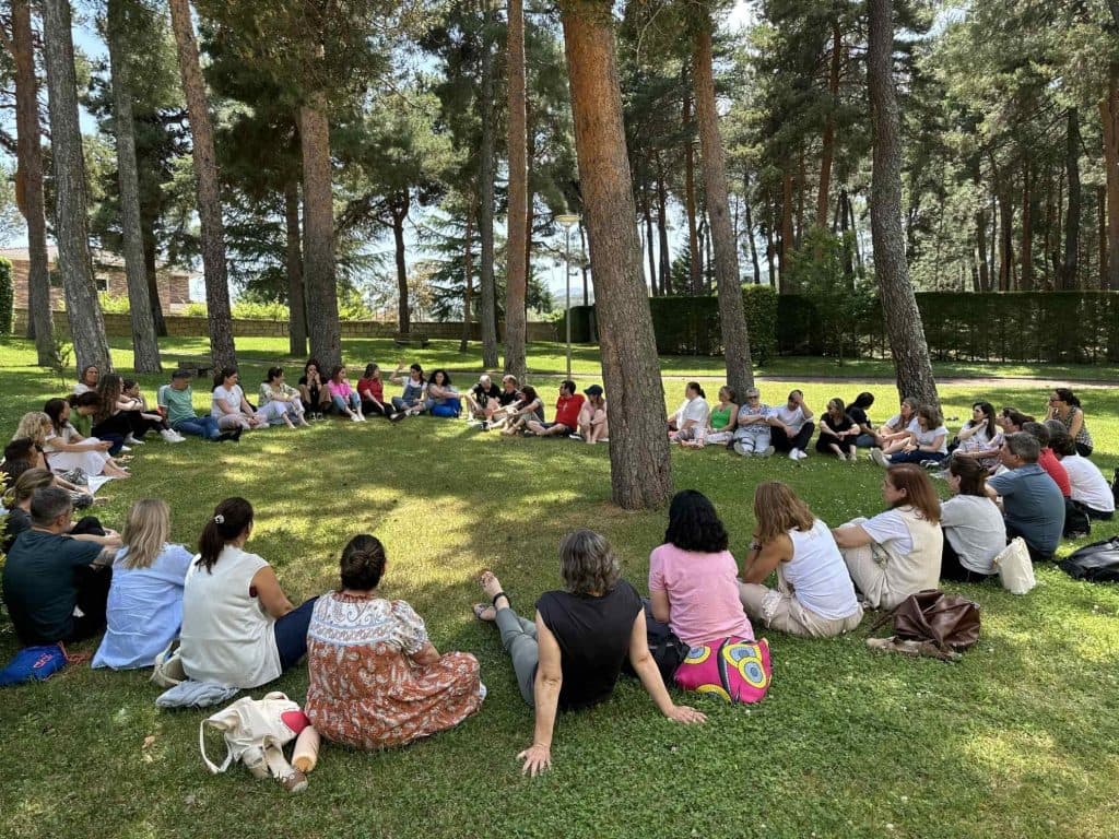 Grupo en el pinar